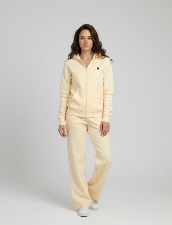 Ensemble 2 pièces Top à manches longues zippé ample et pantalon…