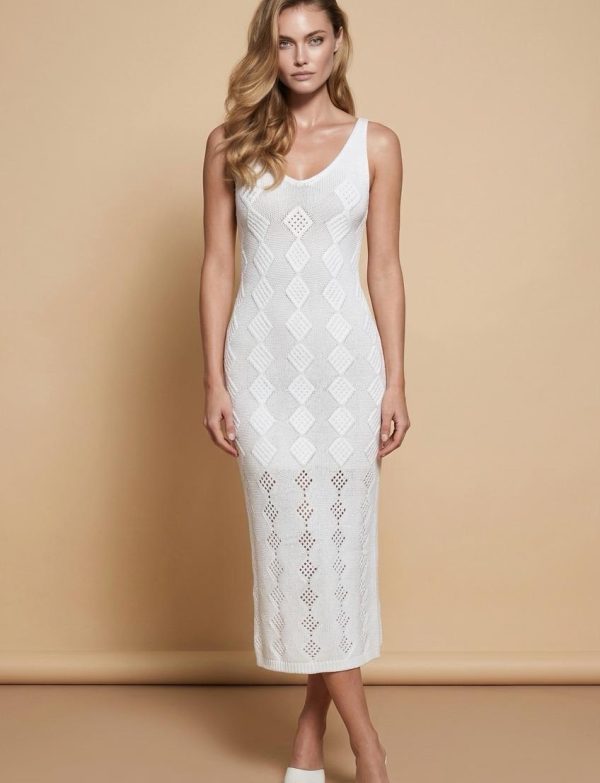 Robe de plage ajustée à bretelles fines et décolleté plongeant…